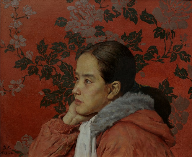 女大学生任淑芹 (布面油画) 55x46 1994 于安东.jpg